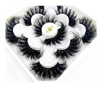 new 5 Pairs 25 mm 3d Mink Lashes Bulk Faux with Custom Natural Mink Lashes Pack Short Wholesales False Eyelashes()