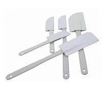 New 5 Piece Plastic Handle Spatula Set Non Stick Non Scratch Kitchen Tools KIT