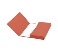 New. 5 Star Document Wallet Half Flap 250gsm Capacity 32mm Foolscap Red [Pack 50]