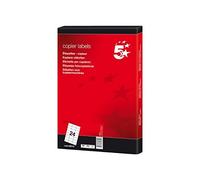 5 Star Office Multipurpose Labels Laser Copier Inkjet 70x37mm White (Pack of 2400)