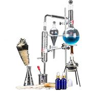 New 500ml Total Lab Essential Oil Distillation Apparatus Water Distiller Purifier Glassware Kits