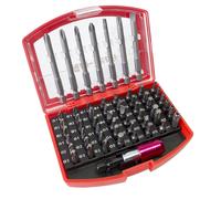 NEW 56 Piece CRV ASSORTED Drill Bit Set Power Tools Drilling DIY Philips Slotted