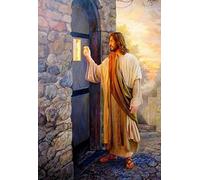 New 5D Diamond Painting Kits for Adults Kids, Awesocrafts Jesus Christ Knocking Door, Religious Full Drill DIY Diamond Art Embroidery Paint by Numbers with Diamonds (Jesus2)