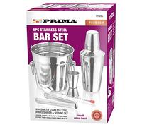 New 5PC Stainless Steel Cocktail Shaker ICE Bucket Bartender Drinks Mixer Home