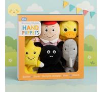 New 5pk Cute Hand Puppets,5 Soft Plush Characters Humpty Dumpty, Duck, Spider, Star & Shark,Fun Educational Storytelling Toys for Toddlers and Preschool Kids -A16