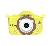 New 5s Mini Cartoon Fun HD Digital Lion Camera Leaper Yellow One Size