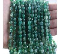 New 6-8mm Natural Irregular Citrine Nugget Stone Bead Lapis Lazuli Garnet Opal Loose Spacer Freeform Bead for Jewelry Making DIY-101.Green Agate-6-8mm(About 50pcs)