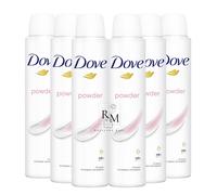 Dove Powder Deodorant Anti-Perspirant Spray , 0% ALCOHOL , 150mL , 6 PACK