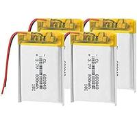 New 603040 Li Ion Polymer 800mah 3.7v Lipo Lithium Battery, Batteries Rechargeable With PCB Protection,4pieces