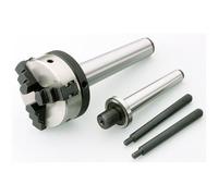 NEW 65MM - 3 JAW SELF CENTERING SCROLL LATHE CHUCK WITH MT1 & MT2 ARBOUR - M14X1MM