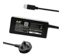 New 65W USB-C Compatible with HP Pro x2 612 G2 Laptop AC Adapter Type-C Charger Notebook Power Supply 20V 2.25A UK Power Cable/Cord