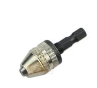 New 6mm 1/4" Keyless Drill Bit Chuck Shank Adapter Converter