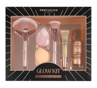 New 6pcs Profusion Cosmetics Glow Contour & Highlight Kit With Cosmetic Brushes & Sponges Great X-Mas Gift For Makeup-Obsessed Loved Ones - A06
