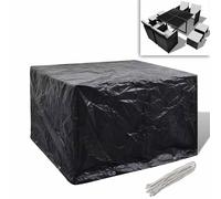 vidaXL Garden Furniture Cover 4 Person Water-resistant Film 8 Eyelets 113x113cm
