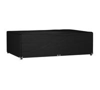vidaXL Garden Furniture Cover 12 Eyelets 227x152x65 cm Rectangular, Black