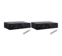 Vidaxl Garden Sunlounger Cover 2 Pcs 8 Eyelets 218X77X55 Cm