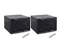 vidaXL Garden Furniture Covers 2 pcs 8 Eyelets 122x112x98 cm UK NEW