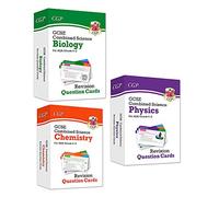 New 9-1 gcse combined science collection biology, chemistry, physics 3 Cards set - aqa revision question cards