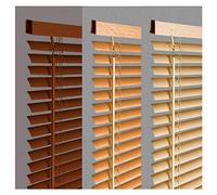 New 90cm Beech/Natural Wood Effect Pvc Venetian Blinds, AVAILABLE IN 10 SIZES AND 4 COLOURS