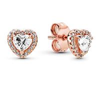 New 925 Sterling Silver Pandora Earring Pave Heart Timeless Elegance Enchanted Crown Signature Earring For Women Jewelry Gift