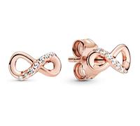 New 925 Sterling Silver Pandora Earring Pave Heart Timeless Elegance Enchanted Crown Signature Earring For Women Jewelry Gift