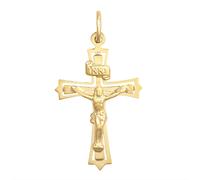 New 9ct Gold Hollow Crucifix 29mm