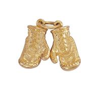 New 9ct Gold Large Pair Of Boxing Gloves Pendant 29mm
