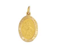 New 9ct Gold St Christopher Pendant 29mm