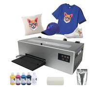 New A4 DTF Transfer Printer 100% Transfer Rate for DIY Print T-Shirts, Leather, Other Textile with L805 Head (Printer + Software + 5x250ml Ink + 1xRoll of Film)