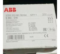 ABB S203-C16 Circuit Breaker, 3-Pin, 16A, 230/400V AC