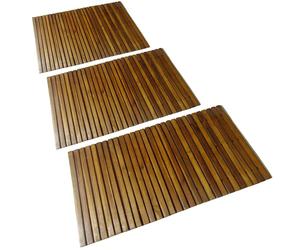 New Acacia Bath Mat 80 x 50 cm 3 Models Selectable Non Slip Sauna Shower Fungus