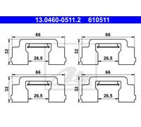 New Accessory Kit, disc brake pad for CITROËN:C6,C6 Sedan