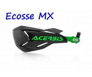 New Acerbis X-Factory Motocross Enduro Wrap Around Handguards Black/Green KX125