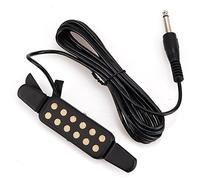 New Acoustic Electric Guitar Pickup Clip-on Audio Transducer Amplifier 12 Hole 1/4"