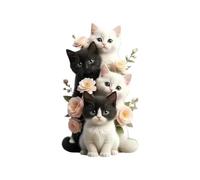 New Acrylic Flat 2D Key Chain Cross-Border Hot Tree Pendant Pendant Key Exquisite Car Gift Pendant hanging women balancing For brand tabby ornament tree ornament ornament gifts pendant for Cat