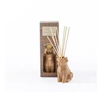 New Adorable Ceramic Highland Cow Reed Diffuser with Refreshing Linen Scent - Natural Reeds, Long-Lasting Home Fragrance up to 10 Weeks, Stylish Decorative Vessel Any Room Home Decor-M14