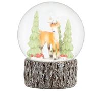 New Adorable Christmas Decoration Woodland Snow Globe Add Some Sprinkle Of Woodland Charm To Your Seasonal Décor Gift (Reindeer) - A93