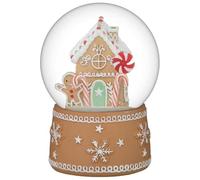 New Adorable Gingerbread Snow Globe, Festive Collectible with Glittering Snowfall Effect, Gingerbread House & Carusel Designs - Perfect Holiday Centerpiece,Gift Xmas-A71 (Carousel)