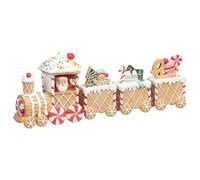 New Adorable Gingerbread Train Ornament,Festive Christmas Decoration Featuring Whimsical Gingerbread Detailing, Perfect Holiday Centerpiece, Table Mantel Display,Gift for Christmas Lovers-A72