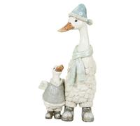 New Adorable Mother Duck With Her Cute Baby Statue Sculpture Mother Duck And Duckling Christmas Decoration Adds a Warm And Homely Touch To Your Space Great For Seasonal Decor Gift - N31