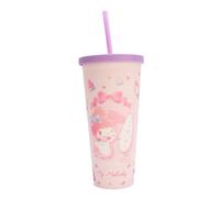New Adorable Pink Character Cup with Lid & Straw,Reusable Tumbler for Cold Drinks - Lightweight, Leak-Resistant Travel Cup with Cute Design,Gift for Kids, Fans & Everyday Use -A18