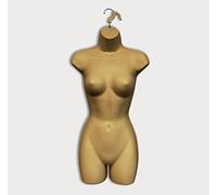 New Adult Female Full Size Hanging Body Form Display Mannequin Body Form Mannequin Display Form (GOLD)