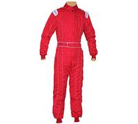 New Adult Karting/Race/Rally One Piece Suits Poly Cotton 8 Brilliant Colors (Red, Large)