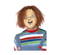 New Adult Licensed Chucky Latex Mask Childs Play Halloween Fancy Dress Accessory