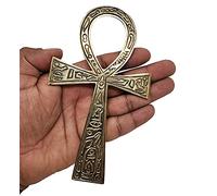 New Age Imports, Inc. Solid Brass Ankh 6.25 ~ Perfect for your Altar, Wall Décor, Gift Giving, Ritual needs. Made of 100% yellow brass quality product by (Brass Ankh 6.5)