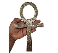 New Age Imports, Inc. Solid Brass Ankh 9.75~ Perfect for your Altar, Wall Décor, Gift Giving, Ritual needs. Made of 100% yellow brass quality product by (Brass Ankh 9.75)