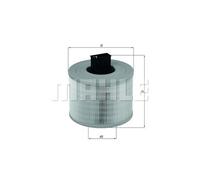 Mahle Original Air Filter LX 1035 for BMW 1 Series (E81/E87), 3 Series (E90/E92) & X1