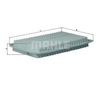 Mahle Original Air Filter Insert LX1612 – 316mm x 44mm – Fits Toyota, Lexus