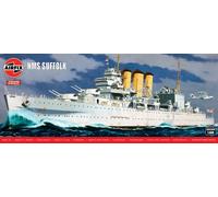 New Airfix A03203V 1:600th Scale "Vintage Classics" HMS Suffolk Model Kit.