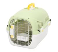 New Airline Cat Carrier Kennel, Airline Approved Size Hard Shell Ventilation Large Space Portable Pet Travel Crate for Cats & Dogs, Kitten Carrier Hard Suitable for outdoor(Color:Green/ordinary style)